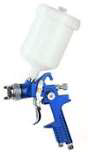 H.V.L.P GRAVITY FEED SPRAY GUN (PLASTIC CUP) 1.4MM; 1.7MM; 2.0MM (BLUE GUN)